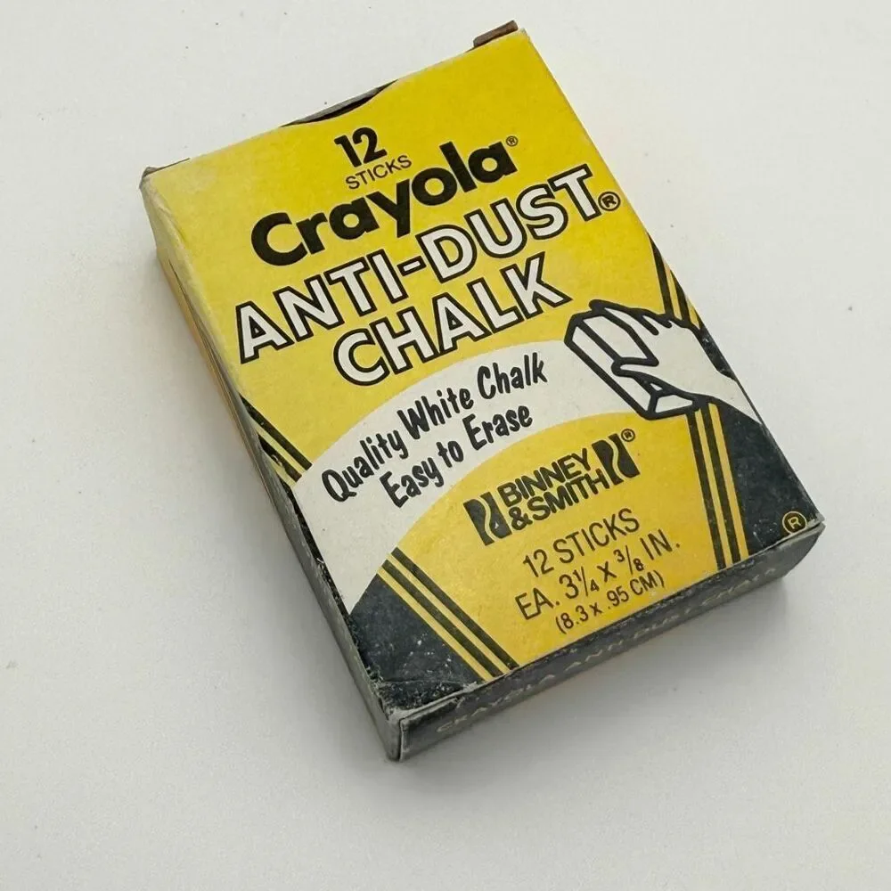 Crayola Vintage Dust Free White Chalk Lot of 4 Packs Never Used